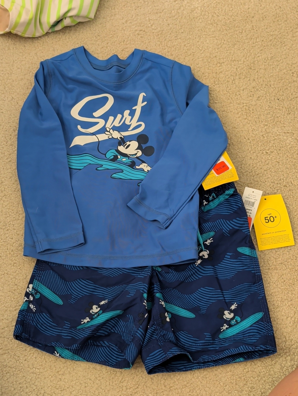 Gap Blue Kids Surf Rashguard Set with Navy Surf Shorts